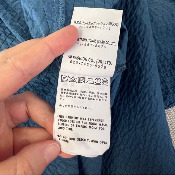 Yacco Maricard Blue Asymmetric Crossover Shirt - Picture 11 of 12